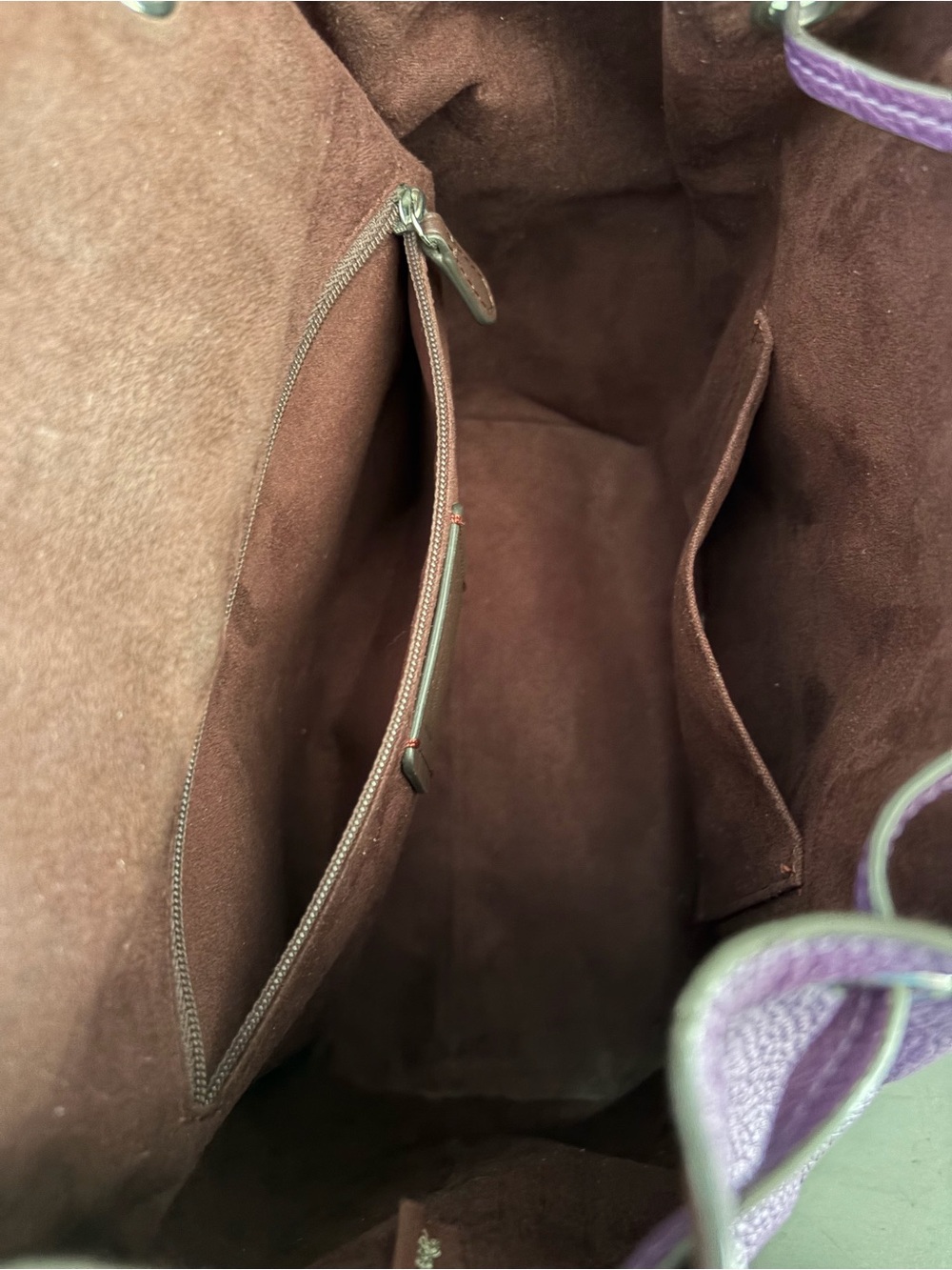 COACH Kleo Backpack Purple Pebble Leather/ Silver Hardware/ Adj Straps ~ C5648 - Picture 11 of 14